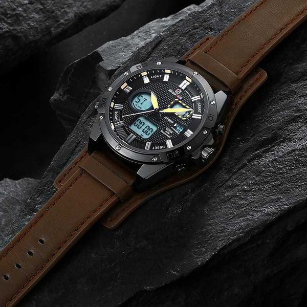 goldenhour fashion men's watches wristwatch waterproof quartz watch leather strap male clock relogio masculino, Slivery;brown
goldenhour fashion men's watches wristwatch waterproof quartz watch leather strap male clock relogio masculino, Slivery;brown