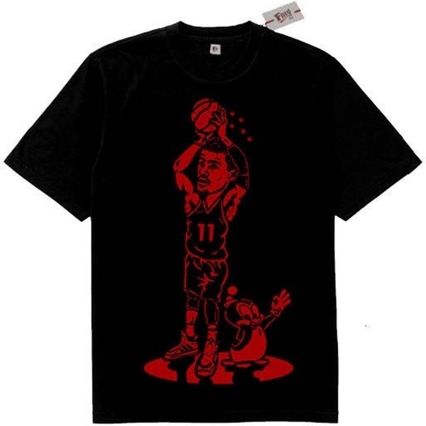 black red ice trae young cartoon shirt atlanta ice tray basketball jersey