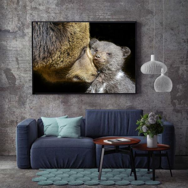 bear mother and baby kissing wall art canvas painting nordic posters and prints wall pictures baby shower gifts kids room decor
bear mother and baby kissing wall art canvas painting nordic posters and prints wall pictures baby shower gifts kids room decor