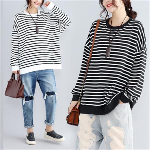 obrix stripped cotton hoodie for women large oversize korean style female sweatshirt batwing long sleeve drop shipping, Black
obrix stripped cotton hoodie for women large oversize korean style female sweatshirt batwing long sleeve drop shipping, Black