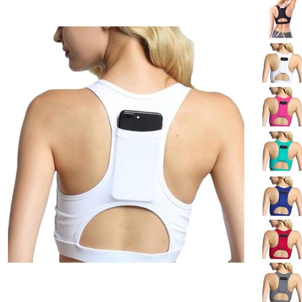 a0nijie women sport bra gym vest compression padded phone pocket running workout top, White;black
a0nijie women sport bra gym vest compression padded phone pocket running workout top, White;black