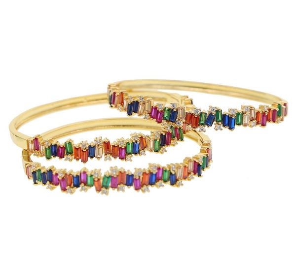 Wholesale-rainbow baguette cz band bangle bracelet for women colorful firework cz gorgeous womenh
Wholesale-rainbow baguette cz band bangle bracelet for women colorful firework cz gorgeous womenh