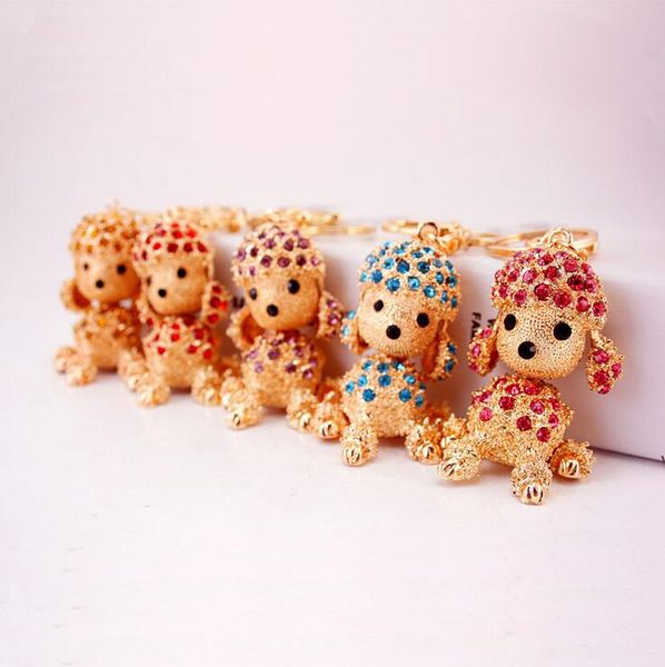 rhinestone cute poodle pendant keychain for women bag pendant dog crystal car key chain ring holder fashion jewelry, Silver
rhinestone cute poodle pendant keychain for women bag pendant dog crystal car key chain ring holder fashion jewelry, Silver