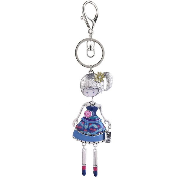 keyring of cute doll pendant keychains for girls charms enamel silver color key holder chain ring keychain friend gifts, Slivery;golden
keyring of cute doll pendant keychains for girls charms enamel silver color key holder chain ring keychain friend gifts, Slivery;golden