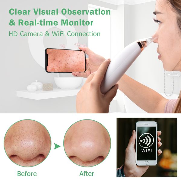 cleaner wifi visual remover blackhead reduce acne face deep pore cleaner real time monitor skin care machine beauty tools usb charging
cleaner wifi visual remover blackhead reduce acne face deep pore cleaner real time monitor skin care machine beauty tools usb charging