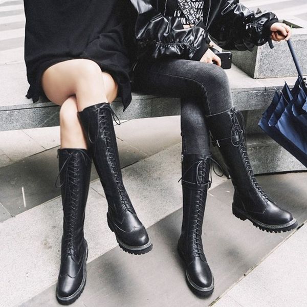 евро мода крест связали пряжка zipper женщин knight boots winter high street круглый toe толстым дном из натуральной кожи высокого boots, Black
евро мода крест связали пряжка zipper женщин knight boots winter high street круглый toe толстым дном из натуральной кожи высокого boots, Black