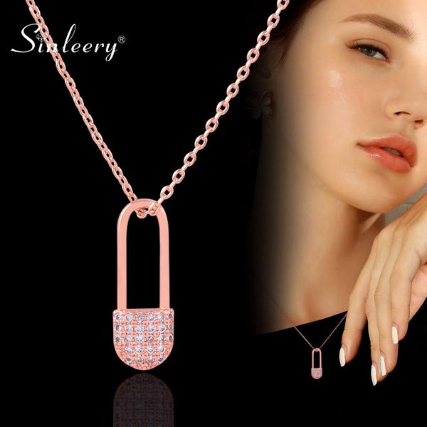 sinleery delicate pin shape pendant necklace rose gold color chian cubic zirconia choker necklace for women jewelry xl129 ssf, Silver
sinleery delicate pin shape pendant necklace rose gold color chian cubic zirconia choker necklace for women jewelry xl129 ssf, Silver