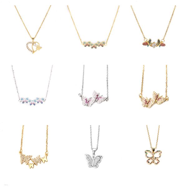 8seasons stainless steel copper micro pave necklace gold color butterfly animal multicolour cubic zirconia 45cm-48cm long, 1 pc, Silver
8seasons stainless steel copper micro pave necklace gold color butterfly animal multicolour cubic zirconia 45cm-48cm long, 1 pc, Silver