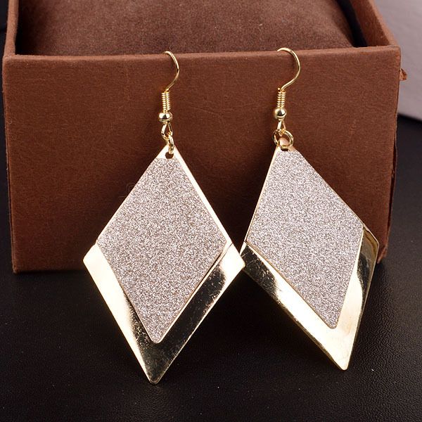dangle & chandelier simple generous big earrings frosted retro charm chic jewerly accessories unique rhombus women exquisite, Silver
dangle & chandelier simple generous big earrings frosted retro charm chic jewerly accessories unique rhombus women exquisite, Silver