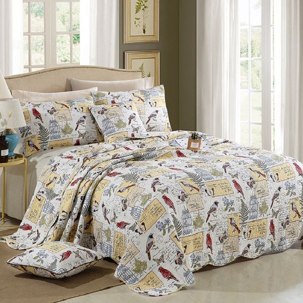 quality printed quilt set 3pc quilted bedding wash cotton quilts bed covers aircondition bedspread pillowcase king size coverlet
quality printed quilt set 3pc quilted bedding wash cotton quilts bed covers aircondition bedspread pillowcase king size coverlet