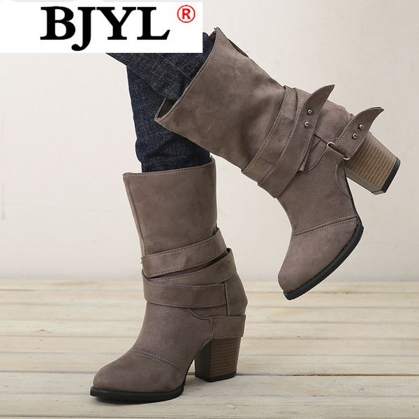 2020 women's boots fashion square belt buckle women's boots round head car stitching mid-heel zapatos de mujer, Black
2020 women's boots fashion square belt buckle women's boots round head car stitching mid-heel zapatos de mujer, Black