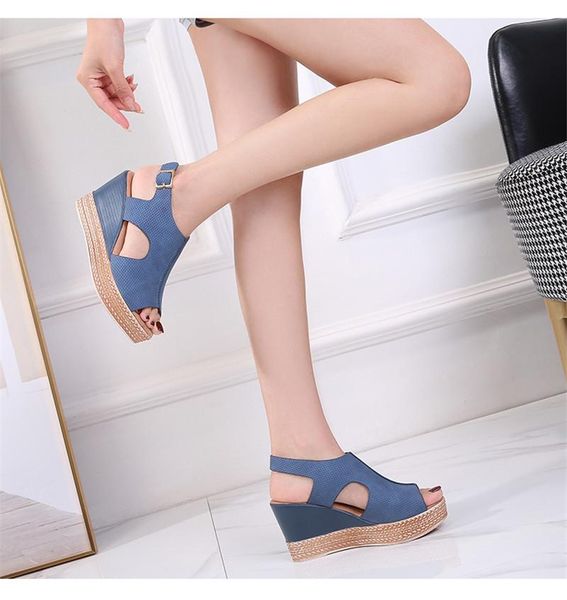 2020 новых женщин olivia эспадрильи клина сандалии дышащий peep toe высокий каблук платформы сандалии женские летние туфли zapatos de mujer, Black
2020 новых женщин olivia эспадрильи клина сандалии дышащий peep toe высокий каблук платформы сандалии женские летние туфли zapatos de mujer, Black
