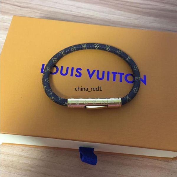 brand leather bracelets bangles women men 19cm 316l stainless steel design statement bracelet classic jewelry accessories with box v01, Black 
brand leather bracelets bangles women men 19cm 316l stainless steel design statement bracelet classic jewelry accessories with box v01, Black
