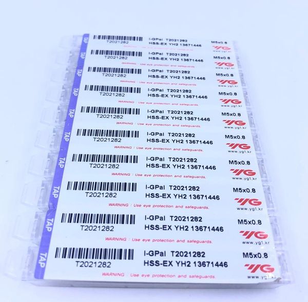 t2021 series original korea yg hss-ex spiral point taps for aluminum cnc tools m2-m24 10pcs/lot ing
t2021 series original korea yg hss-ex spiral point taps for aluminum cnc tools m2-m24 10pcs/lot ing
