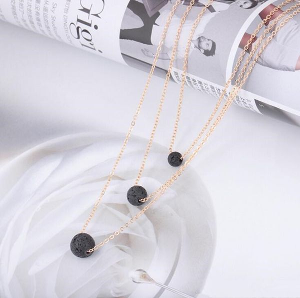 bead stone chains necklaces oil multilayer necklace women natural jewelry lava pendants essential for fashion diffuser necklace hat7890 bvp, Silver
bead stone chains necklaces oil multilayer necklace women natural jewelry lava pendants essential for fashion diffuser necklace hat7890 bvp, Silver