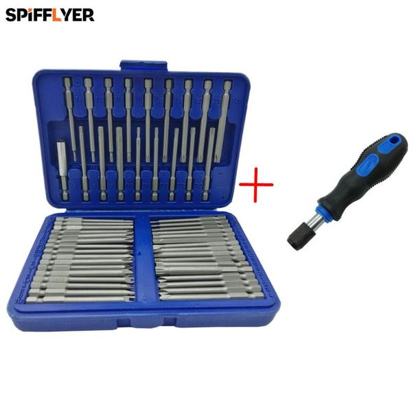 50pc extra long bit set 75mm long quick release screwdriver bit holder security set torx hex pozidrive
50pc extra long bit set 75mm long quick release screwdriver bit holder security set torx hex pozidrive