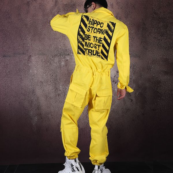 2019 big yards trousers new yellow jumpsuit club men's hair stylist ds team trendy pants, Black
2019 big yards trousers new yellow jumpsuit club men's hair stylist ds team trendy pants, Black