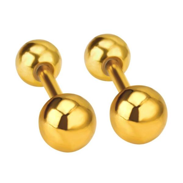 luxukisskids balls gold color piercing earrings for women kids stud earrings men jewelry earings pendientes brincos oorbellen, Golden;silver
luxukisskids balls gold color piercing earrings for women kids stud earrings men jewelry earings pendientes brincos oorbellen, Golden;silver