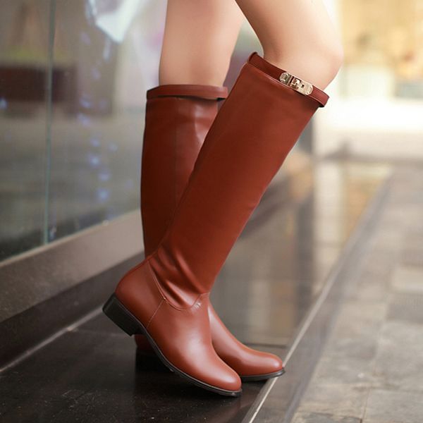 boots aiweiyi knee high for woman round toe flat heels thick fur keep warm winter motorcycle botas, Black
boots aiweiyi knee high for woman round toe flat heels thick fur keep warm winter motorcycle botas, Black