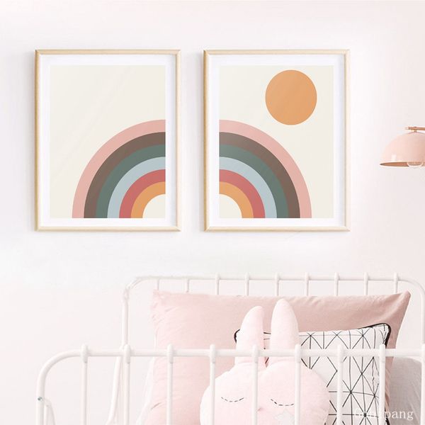 mid century modern rainbow art canvas painting prints minimalist rainbow sun poster retro scandinavian nursery wall art decor
mid century modern rainbow art canvas painting prints minimalist rainbow sun poster retro scandinavian nursery wall art decor