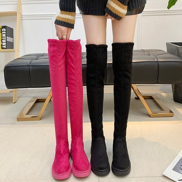 shoes round toe winter boots lady luxury designer boots-women booties woman 2020 low heel thigh high heels high, Black
shoes round toe winter boots lady luxury designer boots-women booties woman 2020 low heel thigh high heels high, Black