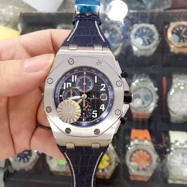 luxury new brown leather chronograph men watch satch blue black coffee rose gold sapphire crystal watches sport, Slivery;brown
luxury new brown leather chronograph men watch satch blue black coffee rose gold sapphire crystal watches sport, Slivery;brown
