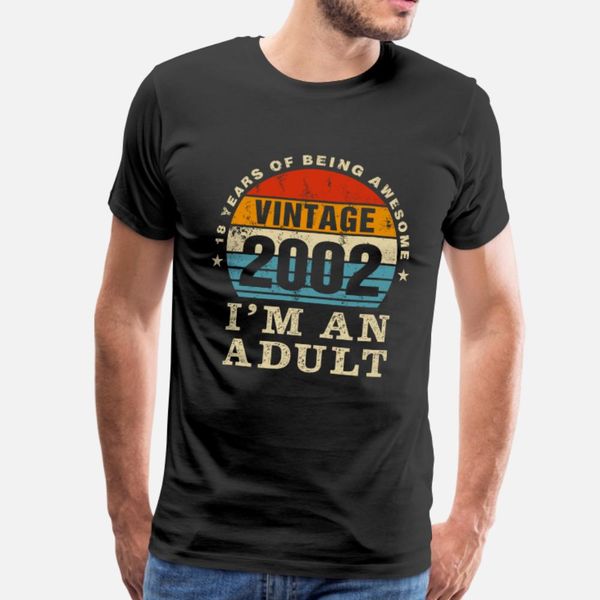 vintage 2002 18 year old gifts limited edition 18t t shirt men personalized tee shirt euro size s-3xl family summer natural shirt
vintage 2002 18 year old gifts limited edition 18t t shirt men personalized tee shirt euro size s-3xl family summer natural shirt