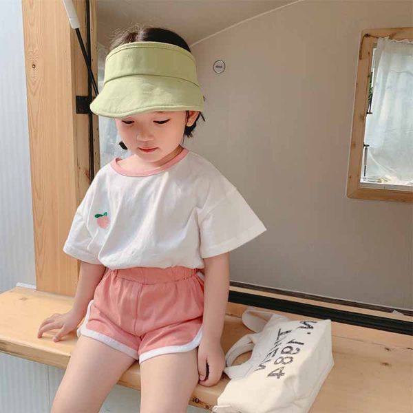 2020 new arrival girls summer fashion embroidery sets kids t shirt+short 6 color, White
2020 new arrival girls summer fashion embroidery sets kids t shirt+short 6 color, White