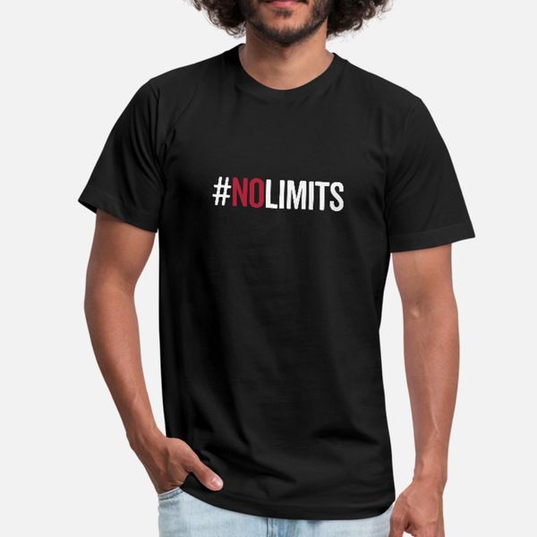 no limits gym quote t shirt men design tee shirt euro size s-3xl homme loose new style summer style original shirt