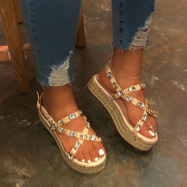 summer beach bling crystal rome ladies sandals rhinestone platform mixed color cutouts wedges women sandals shoes woman, Black
summer beach bling crystal rome ladies sandals rhinestone platform mixed color cutouts wedges women sandals shoes woman, Black