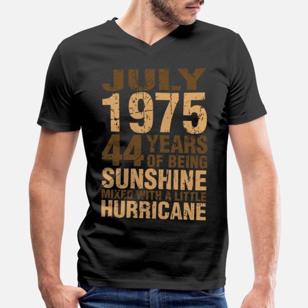 july 1975 44 years of being sunshine hurricane t shirt men create 100% cotton crew neck novelty interesting building spring standard shirt, White;black 
july 1975 44 years of being sunshine hurricane t shirt men create 100% cotton crew neck novelty interesting building spring standard shirt, White;black