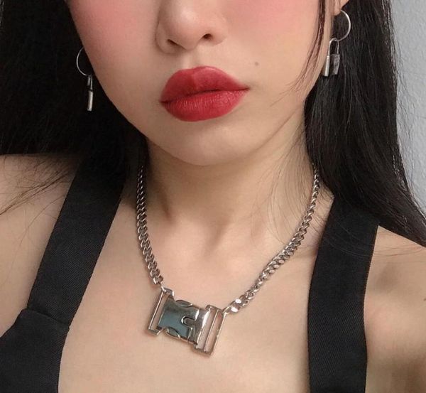pendant necklaces harajuku can open lock buckle necklace for women unique hip hop punk cool metal trendy female jewelry 2021, Silver
pendant necklaces harajuku can open lock buckle necklace for women unique hip hop punk cool metal trendy female jewelry 2021, Silver