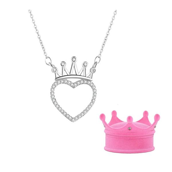 queen necklaces crown pendant love necklace for women girls jewelry gifts kid princess necklace in graphical gift box, Silver
queen necklaces crown pendant love necklace for women girls jewelry gifts kid princess necklace in graphical gift box, Silver