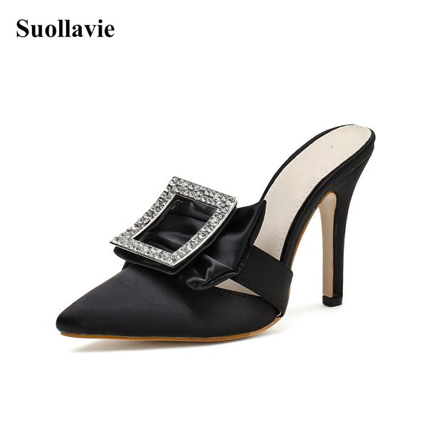 suollavie 2020 metal decoration ladies slippers glitter crystal women shoes soft cozy silk women sandals peep toe casual shoes, Black
suollavie 2020 metal decoration ladies slippers glitter crystal women shoes soft cozy silk women sandals peep toe casual shoes, Black