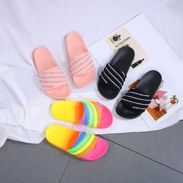 slippers rainbow rhinestones fashion non-slip women's slippers wear-resistant comfortable sandals women's shoes, Black
slippers rainbow rhinestones fashion non-slip women's slippers wear-resistant comfortable sandals women's shoes, Black