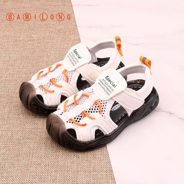 bamilong brand 2020 summer kids shoes closed toe pu leather boys sandals non-slip children mesh shoes boy beach sandals s94, Black;red
bamilong brand 2020 summer kids shoes closed toe pu leather boys sandals non-slip children mesh shoes boy beach sandals s94, Black;red