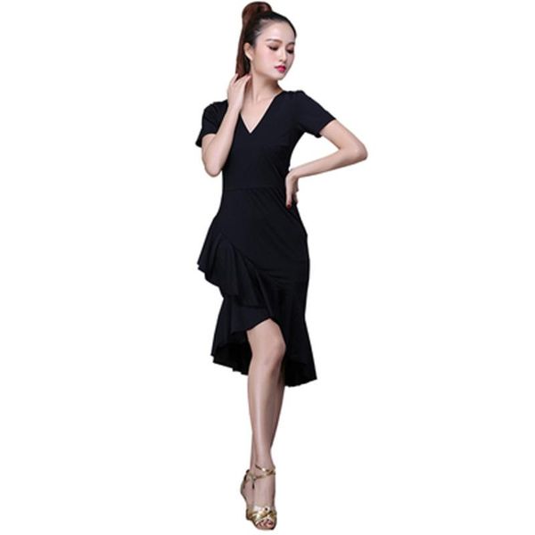 latin dance costume female dress 2020 summer dance performance training suit adult, Black;red
latin dance costume female dress 2020 summer dance performance training suit adult, Black;red