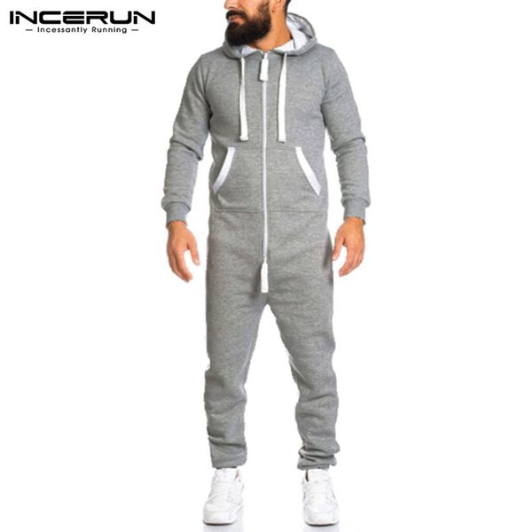 incerun fashion men jumpsuit streetwear hooded long sleeve solid mens overalls chic pockets pants zipper cozy workout rompers, Black
incerun fashion men jumpsuit streetwear hooded long sleeve solid mens overalls chic pockets pants zipper cozy workout rompers, Black