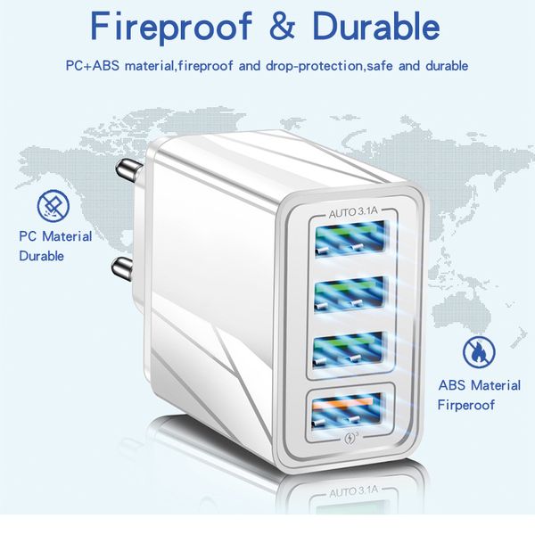 universal 4 ports usb charger quick charge 3.0 fast charging eu us plug power adapter for ip 11 samsung s10 tablet charge
universal 4 ports usb charger quick charge 3.0 fast charging eu us plug power adapter for ip 11 samsung s10 tablet charge