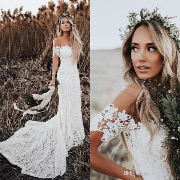 elegant boho lace mermaid wedding dresses new 2020 country style off shoulder illusion beach bridal gowns wedding dress plus size, White
elegant boho lace mermaid wedding dresses new 2020 country style off shoulder illusion beach bridal gowns wedding dress plus size, White