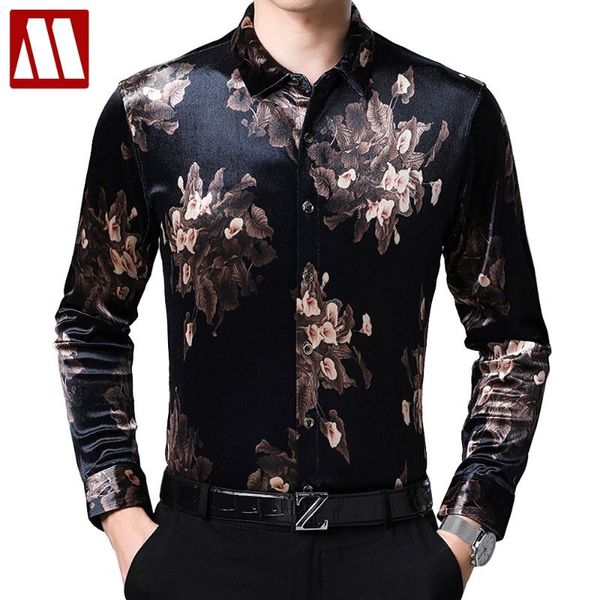 men's casual shirts velvet flower printed silk man royal blue plus size male winter shirt large clothing velor social club satin, White;black
men's casual shirts velvet flower printed silk man royal blue plus size male winter shirt large clothing velor social club satin, White;black