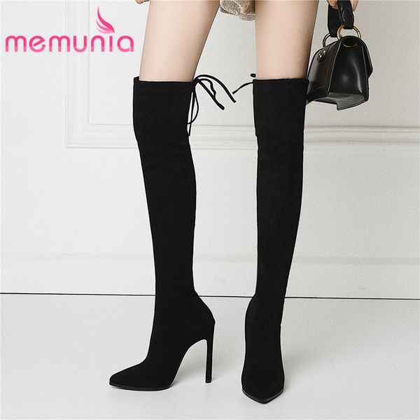 boots memunia 2021 stretch slim women pointed toe thigh over the knee stiletto high heels autumn winter, Black
boots memunia 2021 stretch slim women pointed toe thigh over the knee stiletto high heels autumn winter, Black