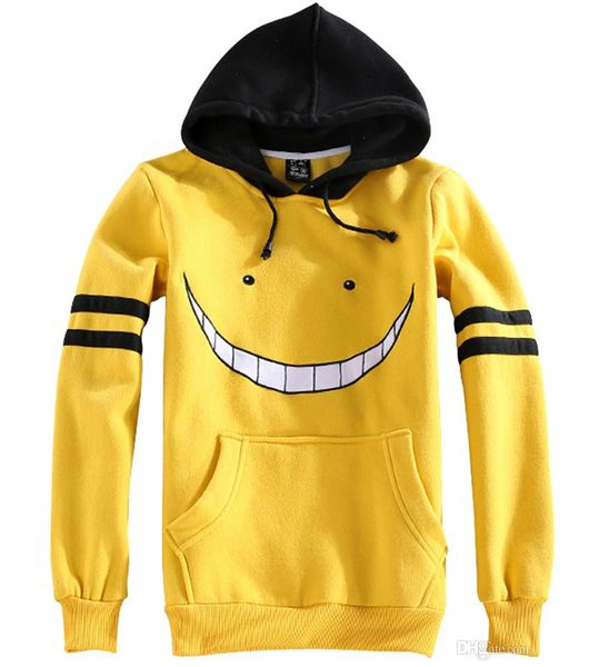 assassination classroom korosensei cosplay costume hooded jacket yellow thick warm hoodie coat, Black;red
assassination classroom korosensei cosplay costume hooded jacket yellow thick warm hoodie coat, Black;red