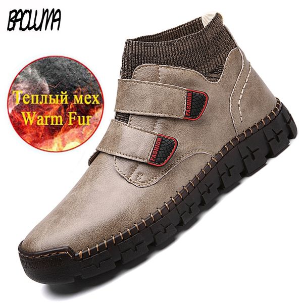 brand men's ankle boots fur warm men's boots outdoor comfortable snow brand men designer sneakers botas hombre, Black
brand men's ankle boots fur warm men's boots outdoor comfortable snow brand men designer sneakers botas hombre, Black