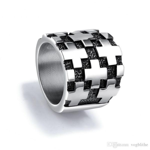 fashion 22mm stainless steel men's ring personality cross ring punk wedding band jewelry anel masculino, Golden;silver
fashion 22mm stainless steel men's ring personality cross ring punk wedding band jewelry anel masculino, Golden;silver