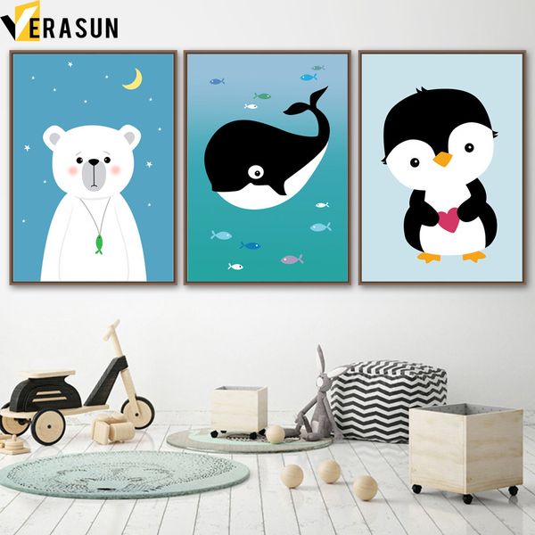 cartoon whale polar bear penguin wall art canvas painting nordic posters and prints animal wall pictures for kids boy room decor
cartoon whale polar bear penguin wall art canvas painting nordic posters and prints animal wall pictures for kids boy room decor