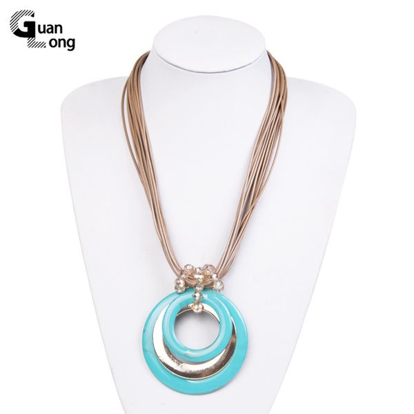 pendant necklaces guanlong rope custom/pendant necklace female geometric double vintage women resin designer statement gifts, Silver
pendant necklaces guanlong rope custom/pendant necklace female geometric double vintage women resin designer statement gifts, Silver