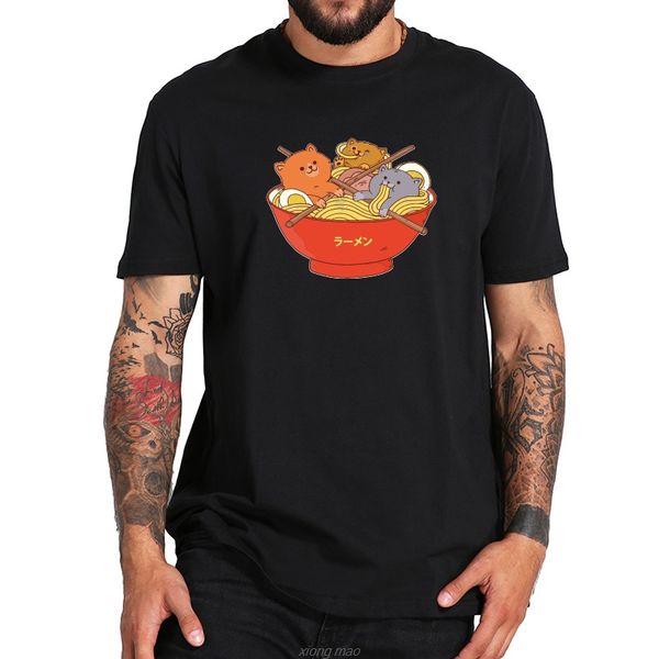 ramen and cats t shirt men cute cartoon animals camiseta black white clothes gift 100% crew neck dad t-shirt eu size
ramen and cats t shirt men cute cartoon animals camiseta black white clothes gift 100% crew neck dad t-shirt eu size
