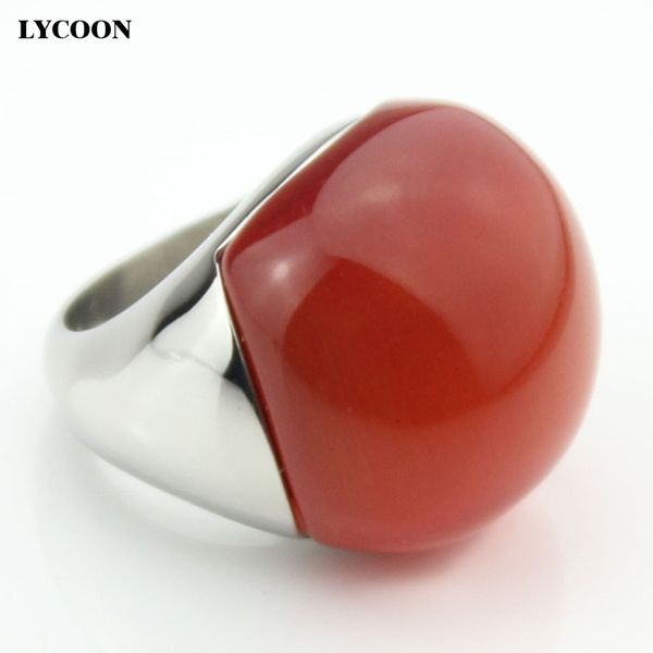 lycoon fashion 316l stainless steel supper-smooth polishing luxury opal ring with real red cat' eye stone for woman, Golden;silver
lycoon fashion 316l stainless steel supper-smooth polishing luxury opal ring with real red cat' eye stone for woman, Golden;silver