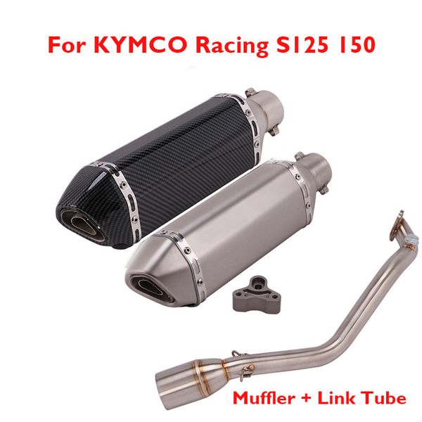 motorcycle exhaust full system connector link pipe muffler baffle db killer exhaust for kymco racing s125 150
motorcycle exhaust full system connector link pipe muffler baffle db killer exhaust for kymco racing s125 150